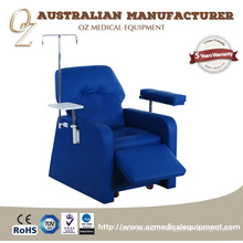 Fauteuil de transfusion sanguine de sang de transfusion de sang de divan de donation de qualité médicale des États-Unis fabricant australien